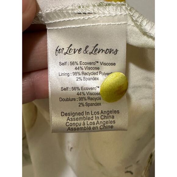 For Love & Lemons Serafina Floral Mini Dress Size Medium NWT Flirty Feminine - Picture 15 of 15